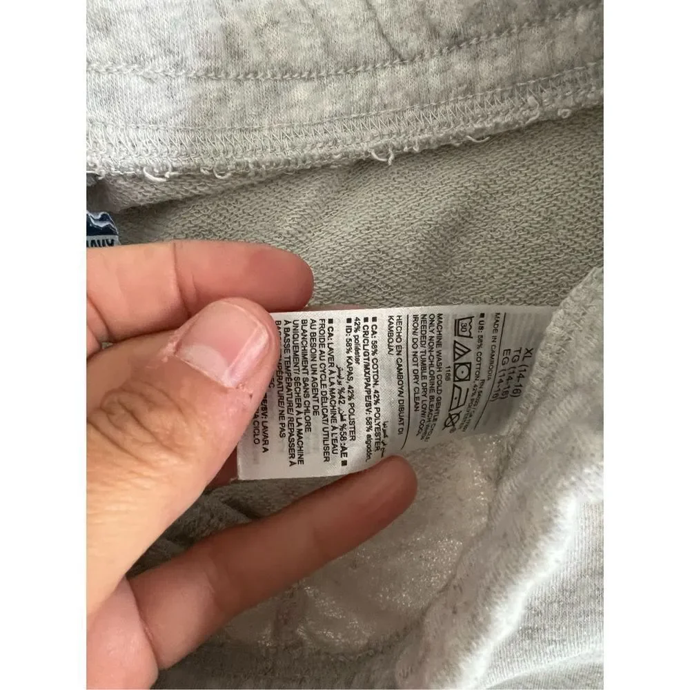Old Navy light heather gray sweatpants XL 14-16